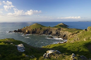 Views of Atlantic surf at Rumps Point, Pentire Headland, North Cornwall, England, United Kingdom, Europe