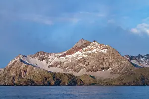 Nautical Prints: Views of the former Norwegian whaling station at Godthul on South Georgia Island with mountains in background