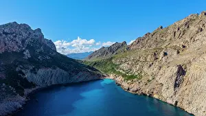 Mallorca Prints: Views of turquoise waters in the secluded vale Boquer on the coast of Mallorca