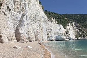 Vignanotica Bay between Mattinata and Vieste, Gargano, Foggia Province, Puglia, Italy