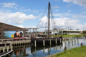 Zealand Prints: Viking age replica ship and Viking Ship Hall