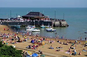 Kent Prints: Viking Bay beach, Broadstairs, Kent, England, United Kingdom, Europe