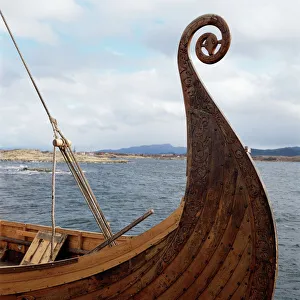 Northern Europe Prints: Viking Oseberg ship