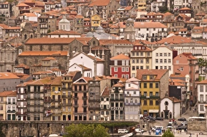 Vila Nova de Gaia seen from Ribeira quays, Oporto, Portugal, Europe