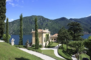 Local Landmarks Prints: Villa Balbianello, Lenno, Lake Como, Lombardy, Italy, Europe