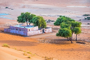 Oasis Prints: Villa at The Thousand Nights Camp in the Sharqiya Sands
