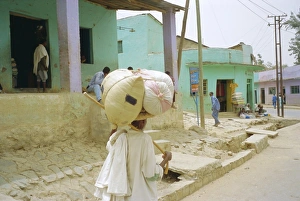 Village of Adua in the Abyssinian region of Tigre, Ethiopia Africa