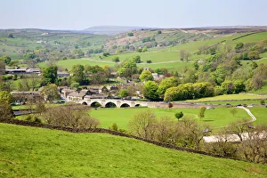 Arch Bridge Prints: Village of Burnsall in Wharfedale