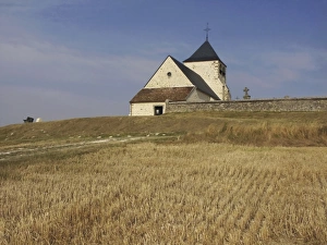 Champagne Prints: Village church, St. Hillaire sur Romilly, Champagne, France, Europe