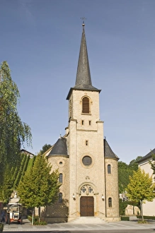 Luxembourg Prints: A village church on the wine trail