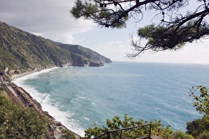 Corniglia Prints: Village of Corniglia, Cinque Terre, UNESCO world Heritage Site, Liguria, Italy, Europe