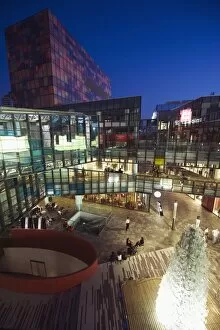 Images Dated 19th October 2008: The Village designer shopping complex at night in Sanlitun, Beijing, China, Asia