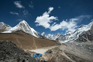 Nepal Prints: The last village on the Everest Base Camp trek lying at 5100m, Khumbu Region, Nepal