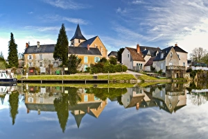 Pays De La Loire Prints: The village of Malicorne-sur-Sarthe, Sarthe, Pays de la Loire, France, Europe