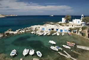 Images Dated 27th September 2010: Village of Mandrakia, island of Milos, Cyclades, Greek Islands, Greece, Europe