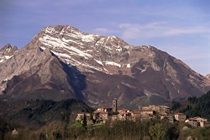 Hill Town Prints: Village of Niciano and Monte Pisanino