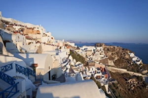 Thira Prints: Village of Oia (La), Santorini (Thira), Cyclades Islands, Aegean Sea, Greek Islands