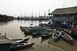 Village at old harbour, Sunda Kelapa, Jakarta, Indonesia, Southeast Asia, Asia