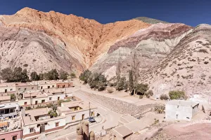 The village of Purmamarca, at the base of Seven Colors Hill