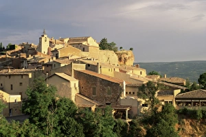 Roussillon Prints: The village of Roussillon at sunrise, Vaucluse, Provence, France, Europe