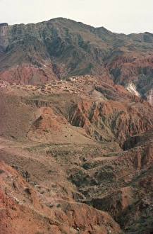 Salt Mine Prints: Village and salt mines at Khewra