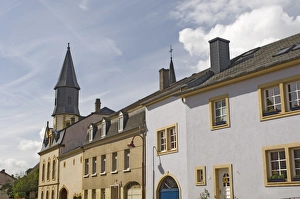 Luxembourg Prints: A village street on the wine trail