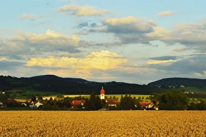 Farm Land Prints: Village of Sunthausen, near Villingen-Schwenningen