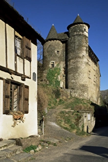 Aveyron Prints: Village of Vielleville, near Conques, Aveyron, Midi Pyrenees, France, Europe