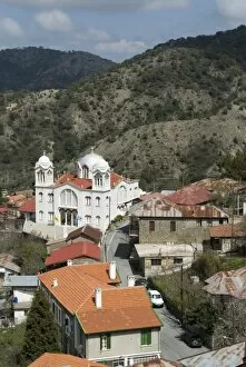 Village view, Pedoulas, High Troodos Mountains, Cyprus, Europe
