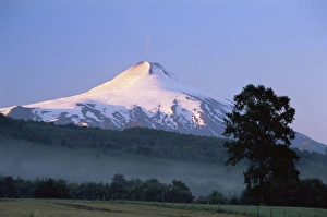 Pucon Prints: Villarrica Volcano, Villarrica National Park, Pucon, Chile, South America
