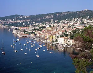 Provence Prints: Villefranche, Cote d Azur, French Riviera, Provence, France, Mediterranean, Europe