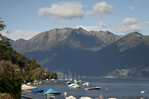 Canton Tessin Prints: Vira-Gambarogno, Lake Maggiore, Canton Tessin, Switzerland, Europe