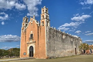 Stereotypically Mexican Prints: Virgin of Assumption Convent, completed 1751, Tecoh, Route of the Convents, Yucatan