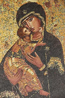 Galilee Prints: Virgin and Child, Basilica of the Annunciation, Nazareth, Galilee, Israel, Middle East