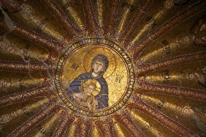 Chora Prints: Virgin and Child, interior of Church of St