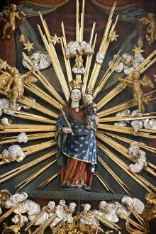 Images Dated 6th April 2010: Virgin Mary on Baroque Altar, Mauer bei Melk church, Mauer bei Melk, Lower Austria