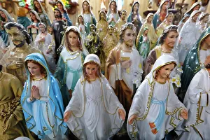 Ornament Prints: Virgin Mary statues, Religious shop