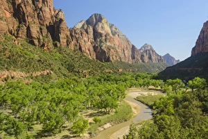 Virgin River Prints: Virgin River, Zion National Park, Utah, United States of America, North America
