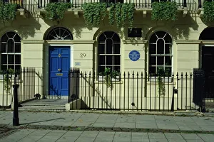 Literature Prints: Virginia Woolfs house, Fitzroy Square, London, England, United Kingdom, Europe