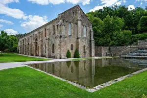Preservation Prints: Visit to the Abbey of Fontenay in France showcases its historic architecture and serene surroundings