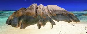 Paradise Prints: Visit to Anse Source dArgent beach with unique rock formations