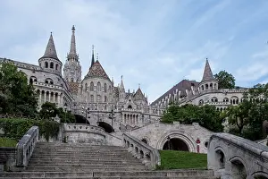 Danube Prints: Visit Fishermans Bastion for city views and history in Budapest, Hungary
