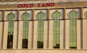 Windows Prints: Visit to Gold Land Souk in Dubai showing the building facade during daylight hours