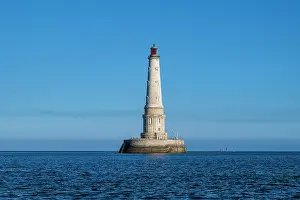 Navigation Prints: Visit to the historic lighthouse of Cordouan in France surrounded by blue waters and clear skies