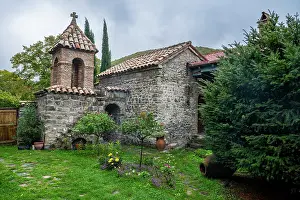Gardens Prints: Visit to the inner yard of Ikoti Monastery in Leningor offers a look at historical architecture and serene nature