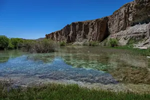 National Prints: Visit to multi colored lakes in Band-e-Amir National Park located in Afghanistan during clear sunny weather