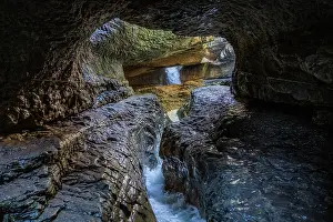 Waterfall Prints: Visit Saltinskiy Underground Waterfall in Dagestan Russia for a unique natural experience by exploring its hidden