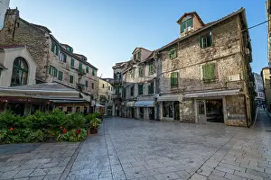 Windows Prints: Visit the town square in Split Croatia and explore its historic buildings and local shops