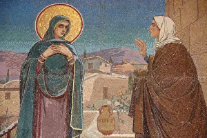 Mary Prints: The Visitation, Mary visits her relative Elizabeth, Church of the Saviour on Spilled