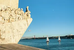 Friendship Prints: Visitors admire the Monument to the Discoveries on the Tagus River in Belem
